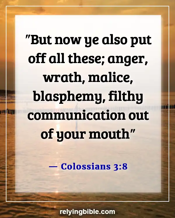 Bible Verse Be Careful What You Say (Colossians 3:8)