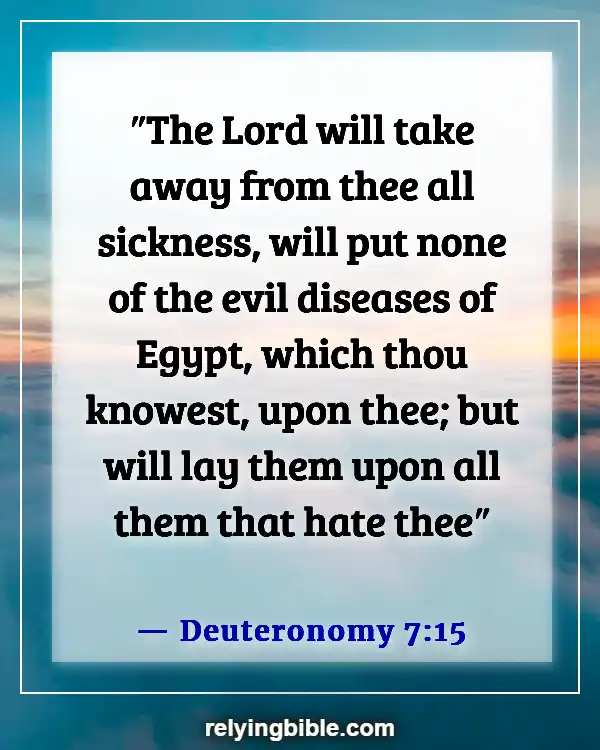 Bible Verses About Good Health And Long Life (Deuteronomy 7:15)