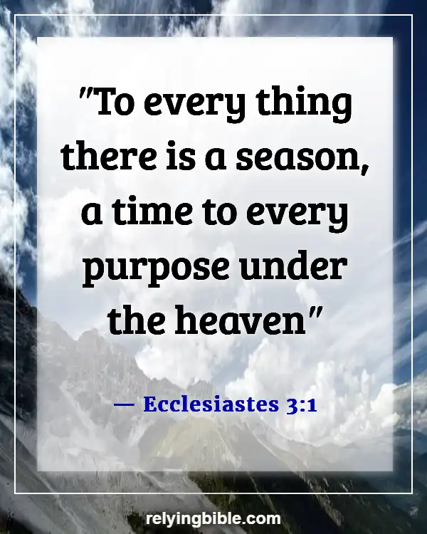 Bible Verses About Missing Someone You Love (Ecclesiastes 3:1)