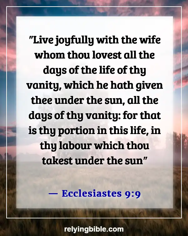 A Wife That Disrespects Her Husband Bible Verse (Ecclesiastes 9:9)