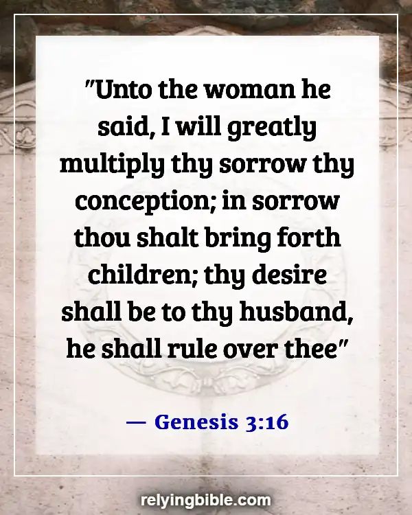 A Wife That Disrespects Her Husband Bible Verse (Genesis 3:16)