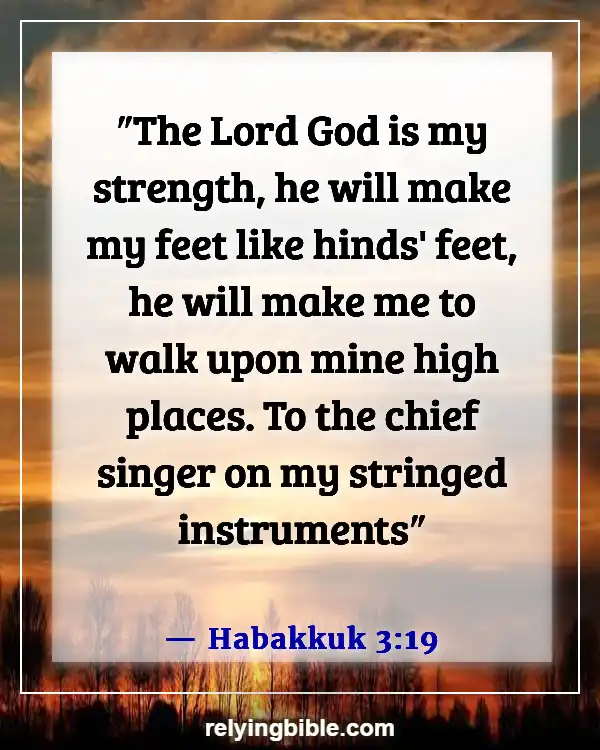 Bible Verse About God Is Our Refuge And Our Strength (Habakkuk 3:19)