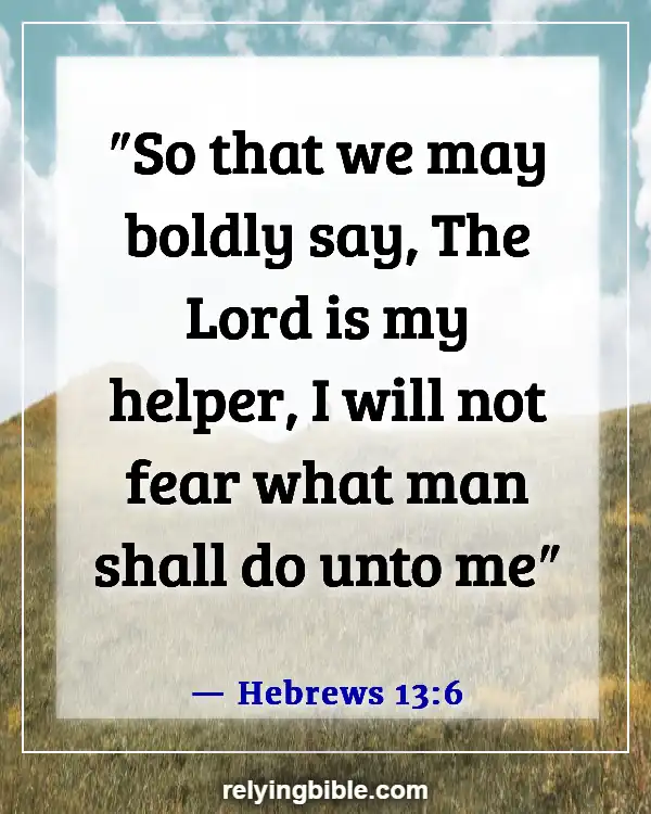 Bible Verse God Is Our Help In Times Of Trouble (Hebrews 13:6)