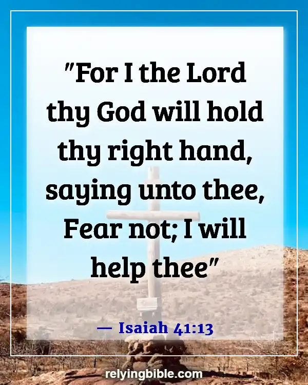 Bible Verse God Is Our Help In Times Of Trouble (Isaiah 41:13)