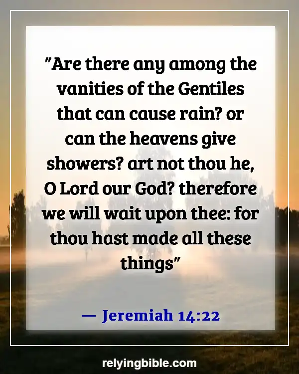 Good Things Will Come To Those Who Wait Bible Verse (Jeremiah 14:22)