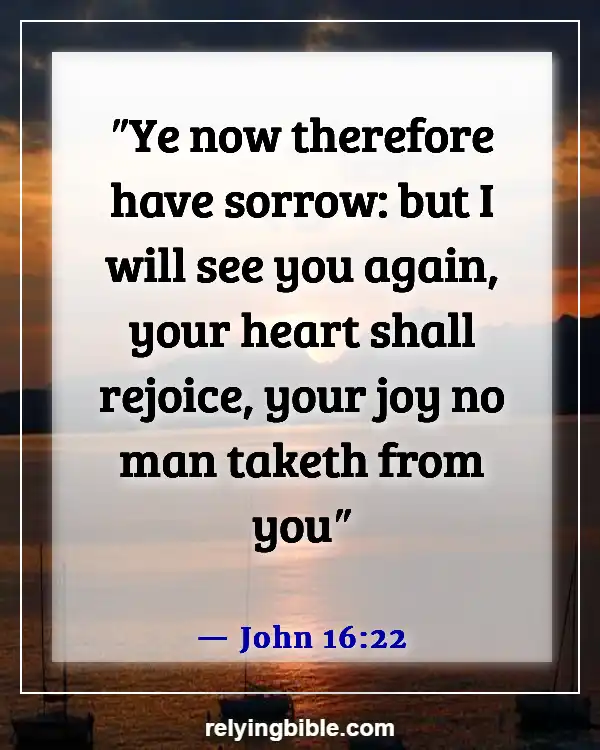 Bible Verses About Missing Someone You Love (John 16:22)