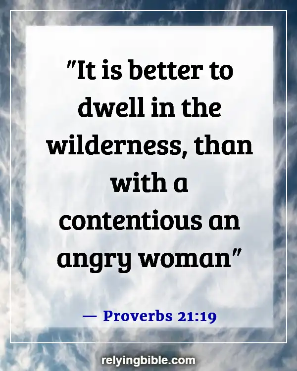 A Wife That Disrespects Her Husband Bible Verse (Proverbs 21:19)