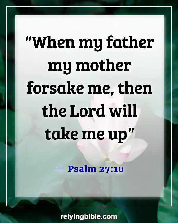 Bible Verse About Waiting For The Right Man (Psalm 27:10)